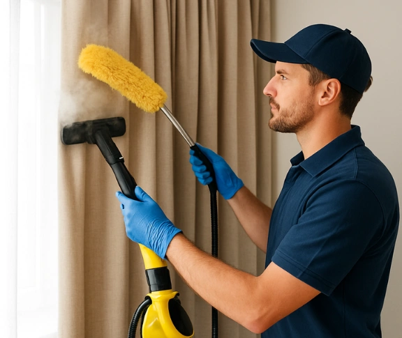 Trusted curtain steam cleaning technician Matty Curtain Cleaning westmeadows-vic QLD