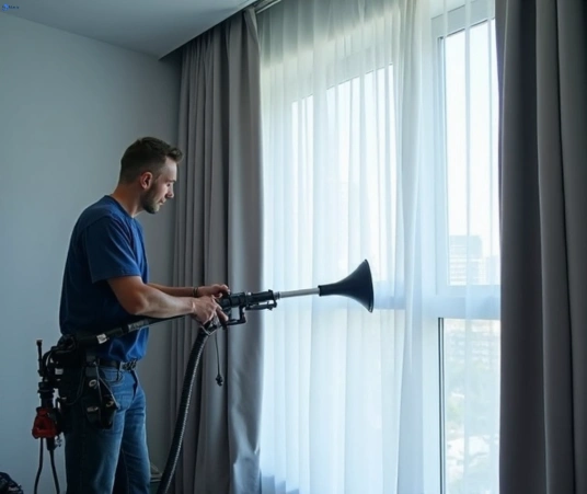 Professional curtain steam cleaning process equipment Matty Curtain Cleaning westmeadows-vic