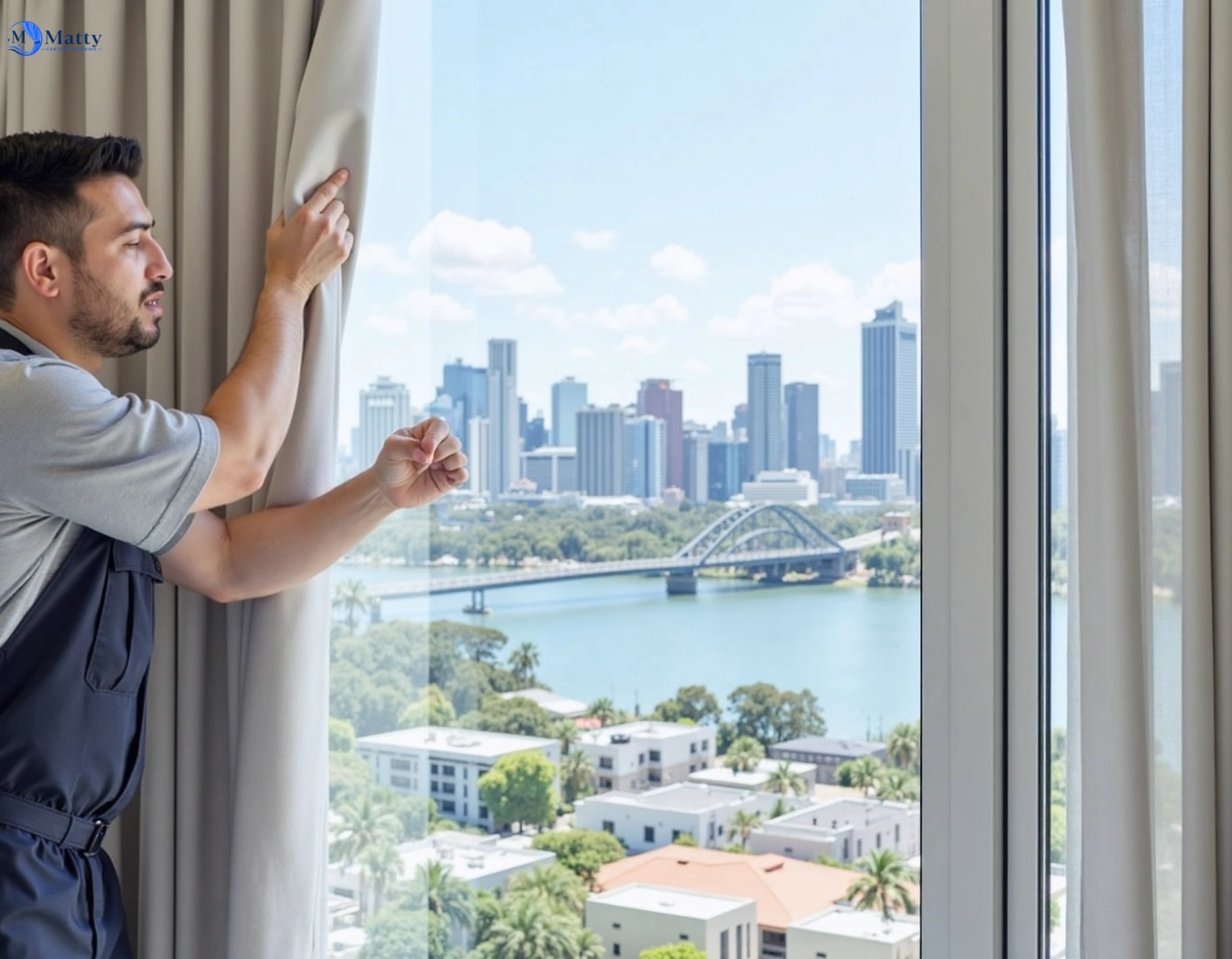 Professional curtain steam cleaning service westmeadows-vic QLD by Matty Curtain Cleaning