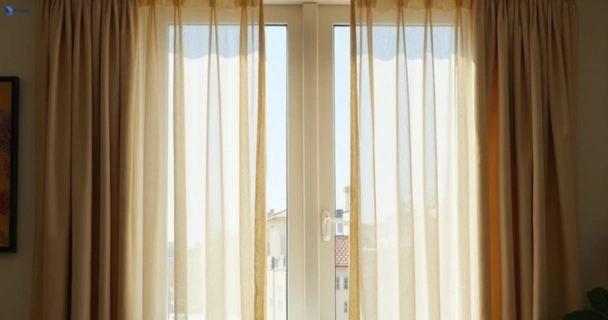 Dusty and dull curtains in westmeadows-vic before steam cleaning
